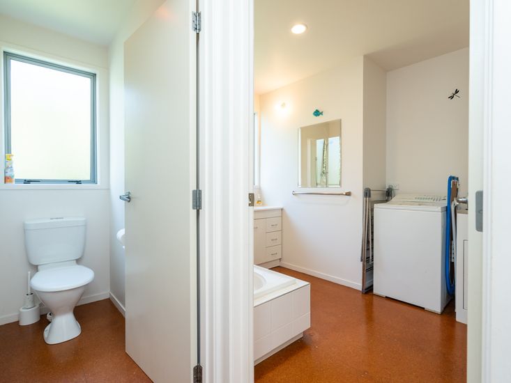 Bathroom and separate toilet