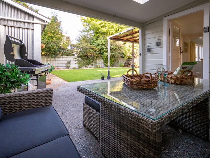 Comfy outdoor living area