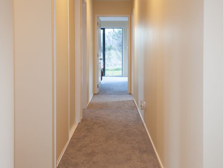 Hallway onto bedrooms and bathrooms