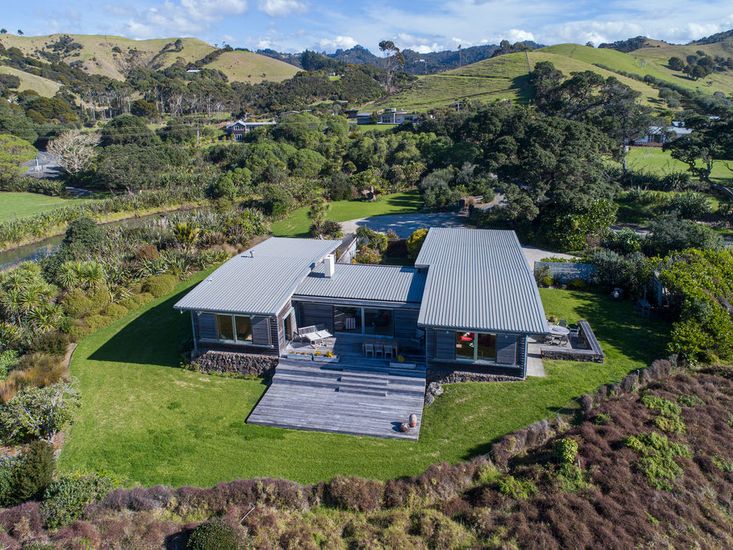 Aerial View of Dal Riata - Sandy Bay Holiday Home