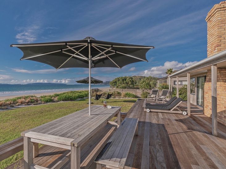 Absolute Beachfront Matarangi Matarangi Holiday Home Bachcare NZ
