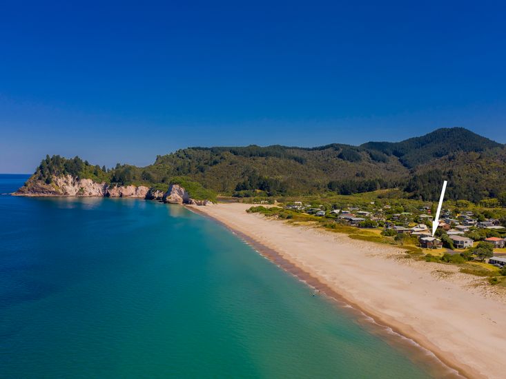 Absolute Beachfront Paradise Whiritoa Beach Holiday Home Bachcare NZ