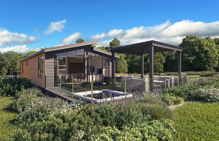 A house with a deck and swimming pool in a garden at Fell Side Penrith