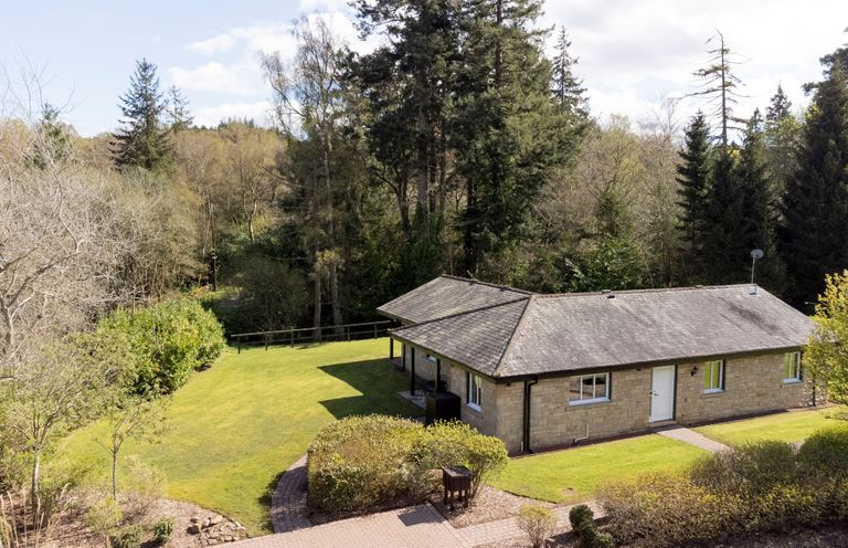 A house with a garden and trees at The Allensford (Pet) Slaley